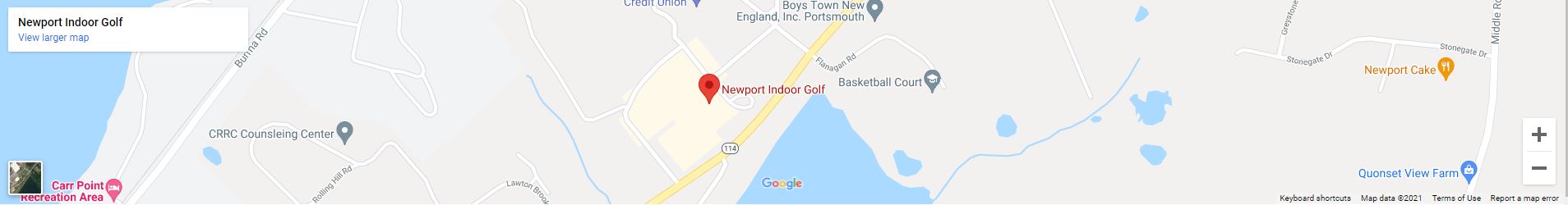 Newport Indoor Golf map